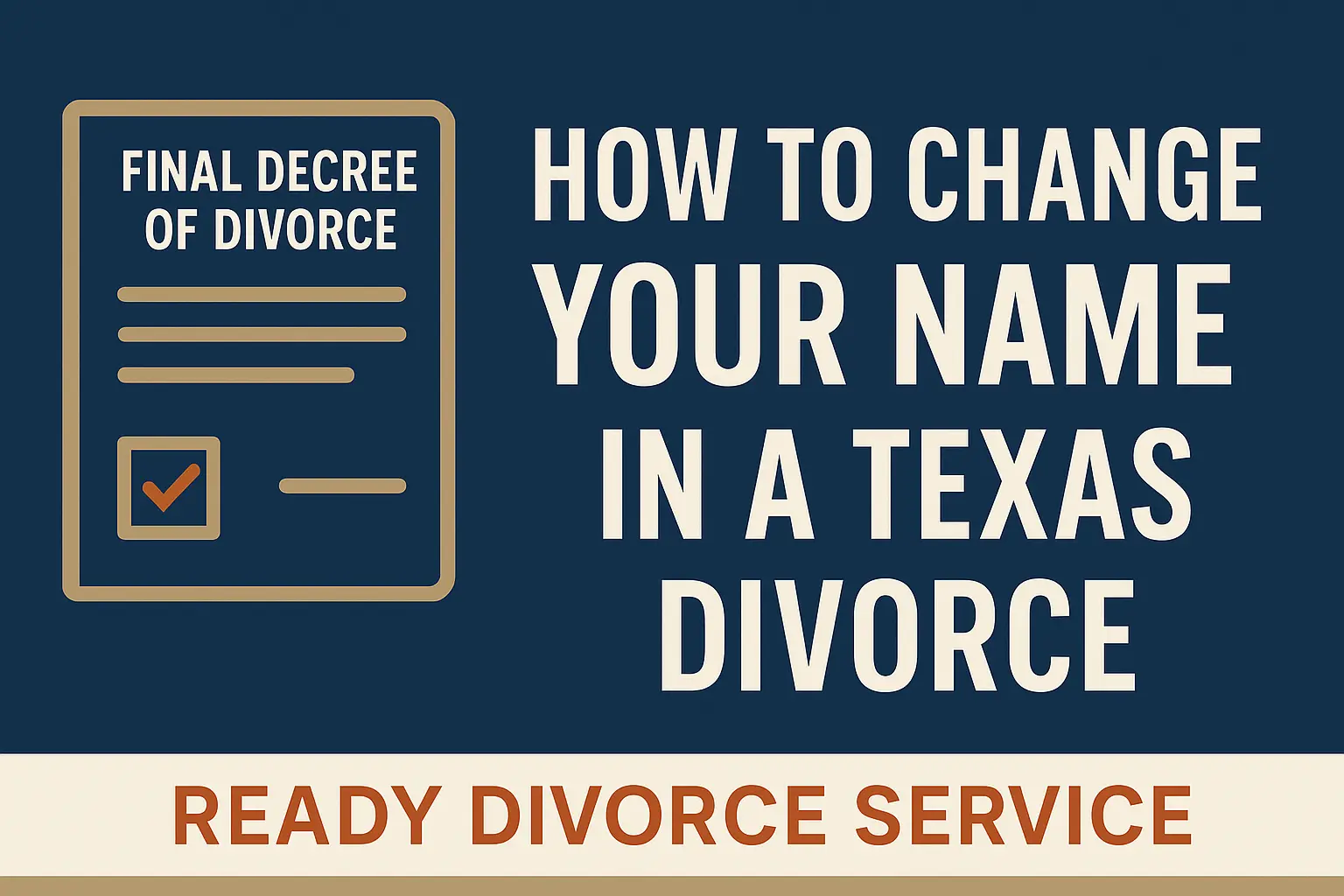 Name change during divorce in Texas