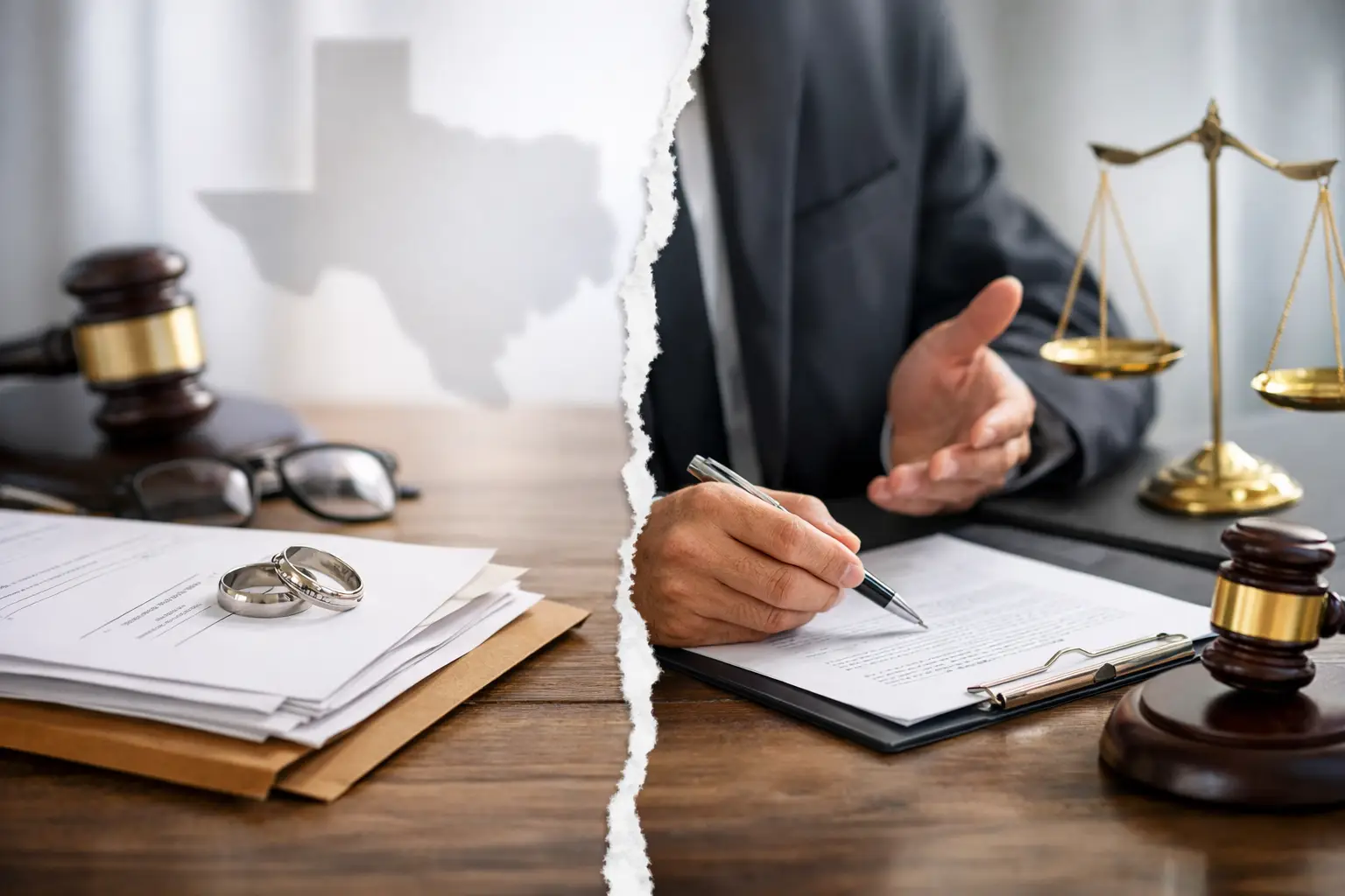 Divorce Document Service vs Attorney in Texas